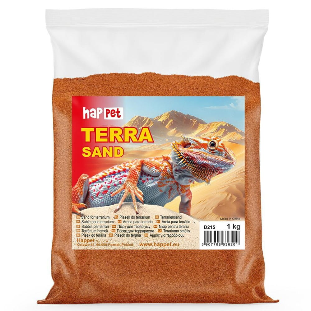 Happet Piasek do terrarium czysty czerwony 1kg
